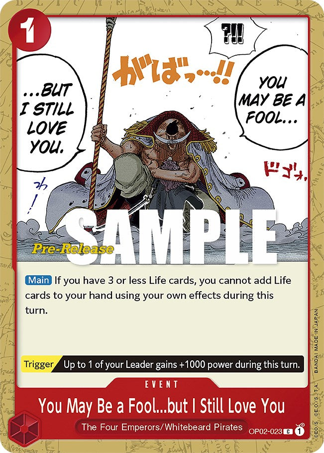 You May Be a Fool...but I Still Love You [Paramount War Pre-Release Cards] | Good Games Adelaide SA