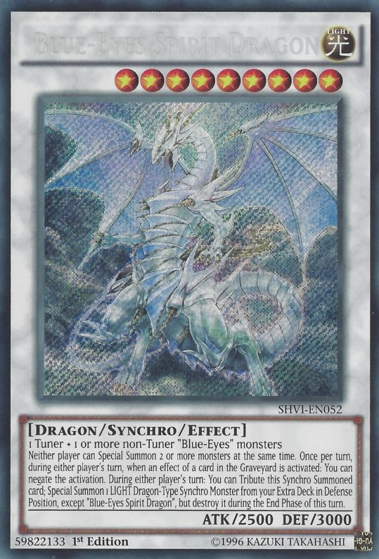 Blue-Eyes Spirit Dragon [SHVI-EN052] Secret Rare | Good Games Adelaide SA