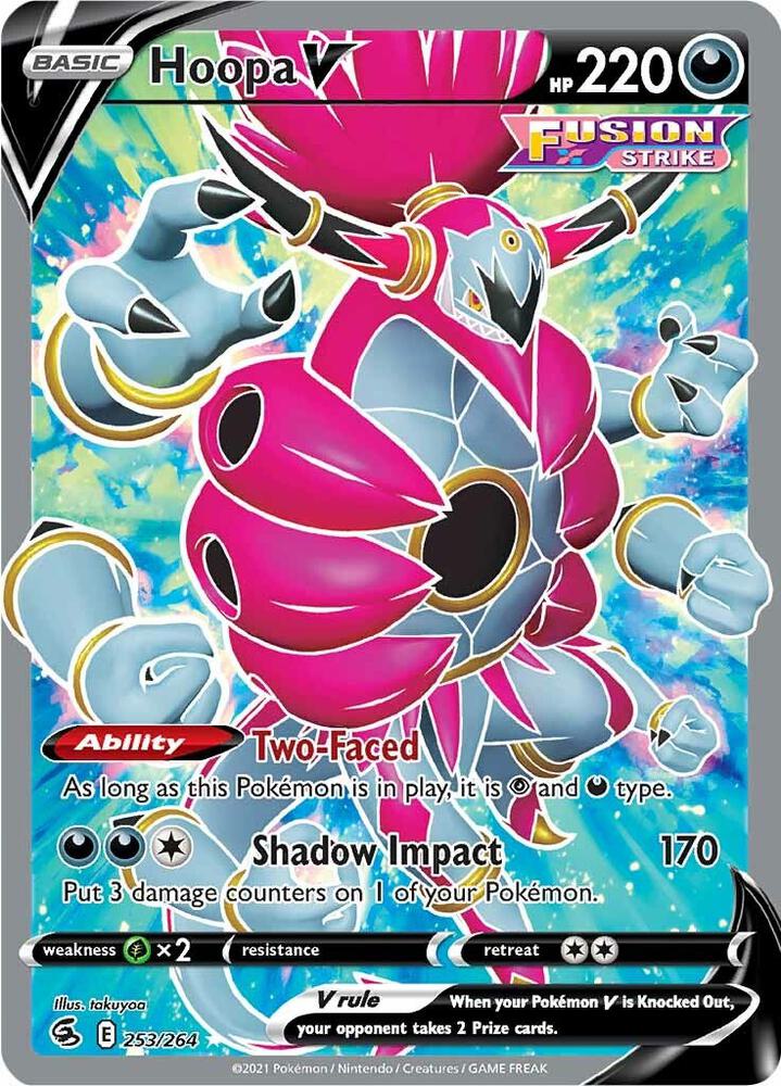 Hoopa V Full Art 253/264 (SWSH08: Fusion Strike)  - Holofoil | Good Games Adelaide SA