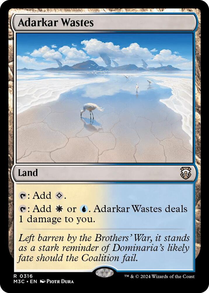Adarkar Wastes 316/411 (Commander: Modern Horizons 3)  - Ripple Foil | Good Games Adelaide SA