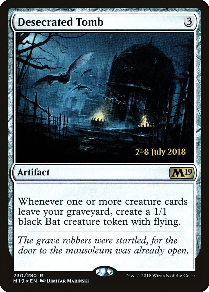 Desecrated Tomb [Core Set 2019 Promos] | Good Games Adelaide SA