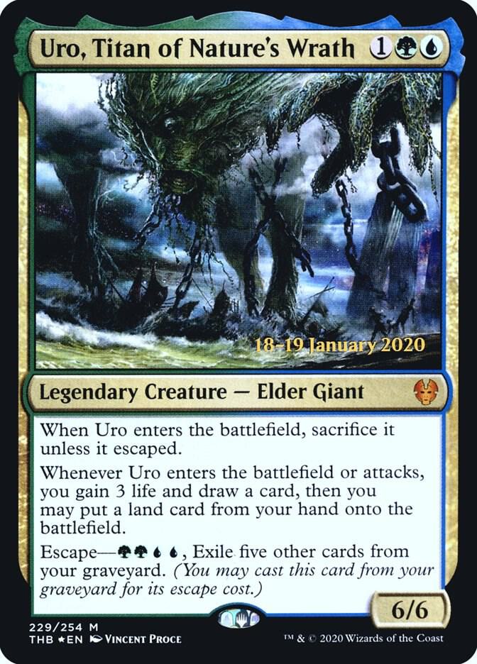 Uro Titan of Natures Wrath 229 (Prerelease Cards)  - Foil | Good Games Adelaide SA