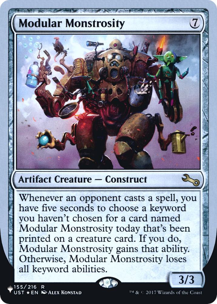 Modular Monstrosity 155/216 (The List Reprints)  - Foil | Good Games Adelaide SA