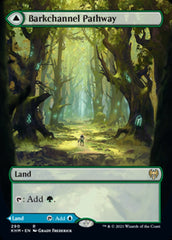 Barkchannel Pathway // Tidechannel Pathway (Borderless Alternate Art) [Kaldheim] | Good Games Adelaide SA