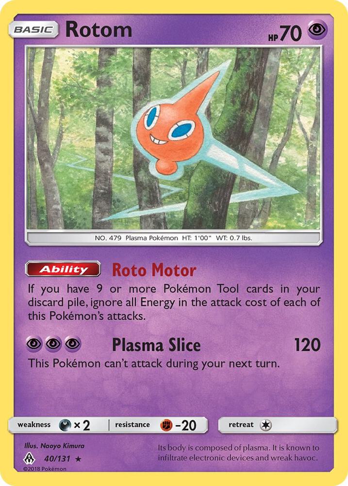 Rotom 40/131 (SM - Forbidden Light)  | Good Games Adelaide SA