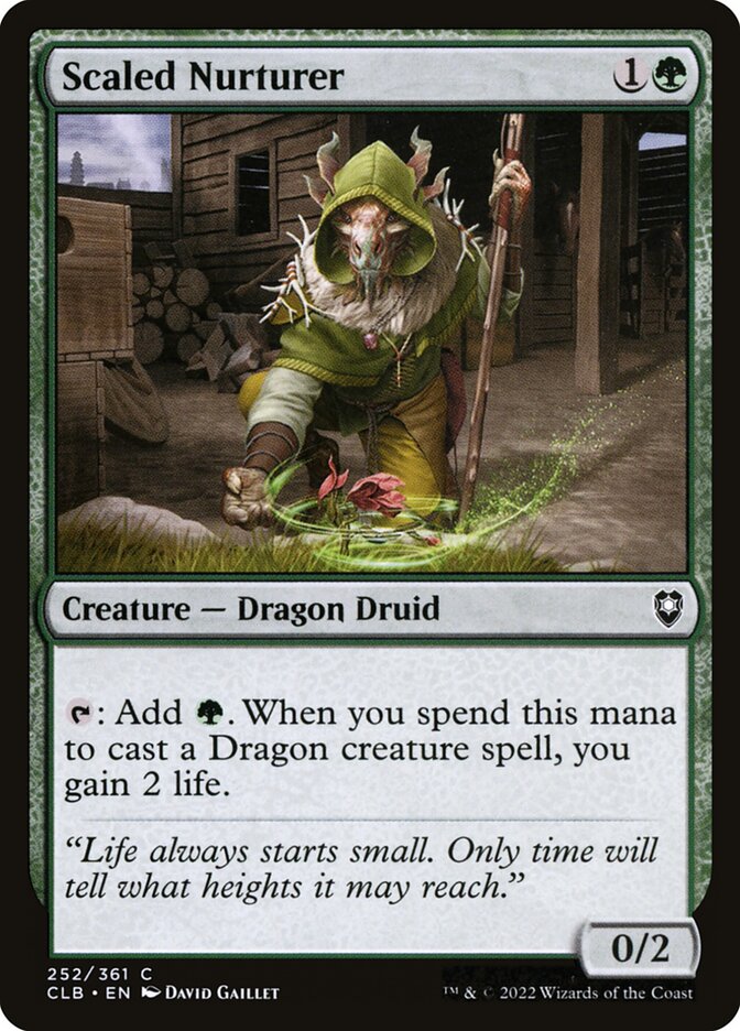 Scaled Nurturer 252 (Commander Legends: Battle for Baldur's Gate)  - Foil | Good Games Adelaide SA