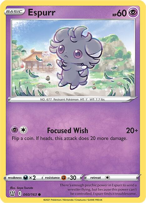Espurr 060/163 (SWSH05: Battle Styles)  | Good Games Adelaide SA