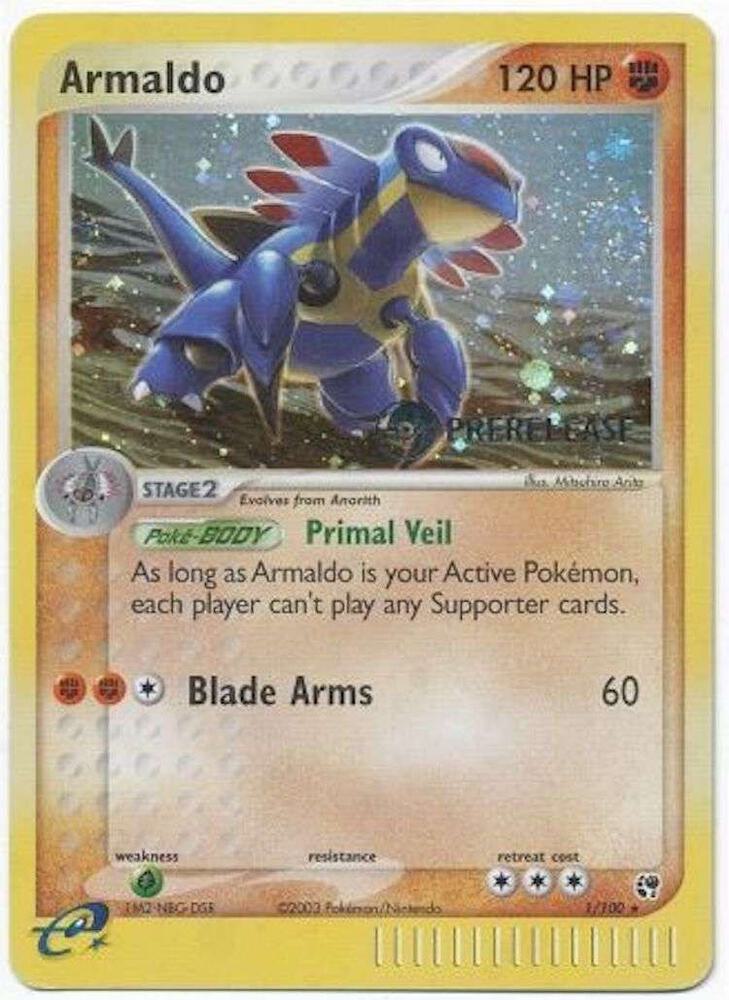 Armaldo Prerelease 001/100 (Miscellaneous Cards & Products)  - Holofoil | Good Games Adelaide SA