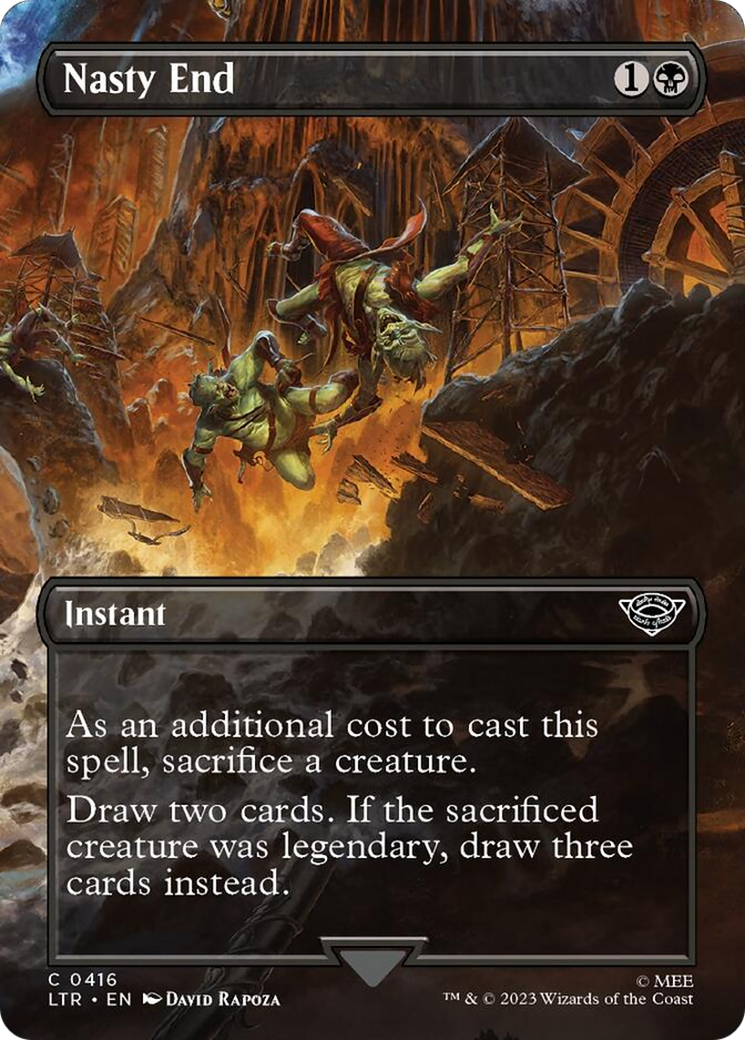 Nasty End (Borderless Alternate Art) [The Lord of the Rings: Tales of Middle-Earth] | Good Games Adelaide SA