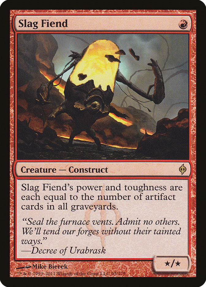 Slag Fiend 95 (New Phyrexia)  - Foil | Good Games Adelaide SA
