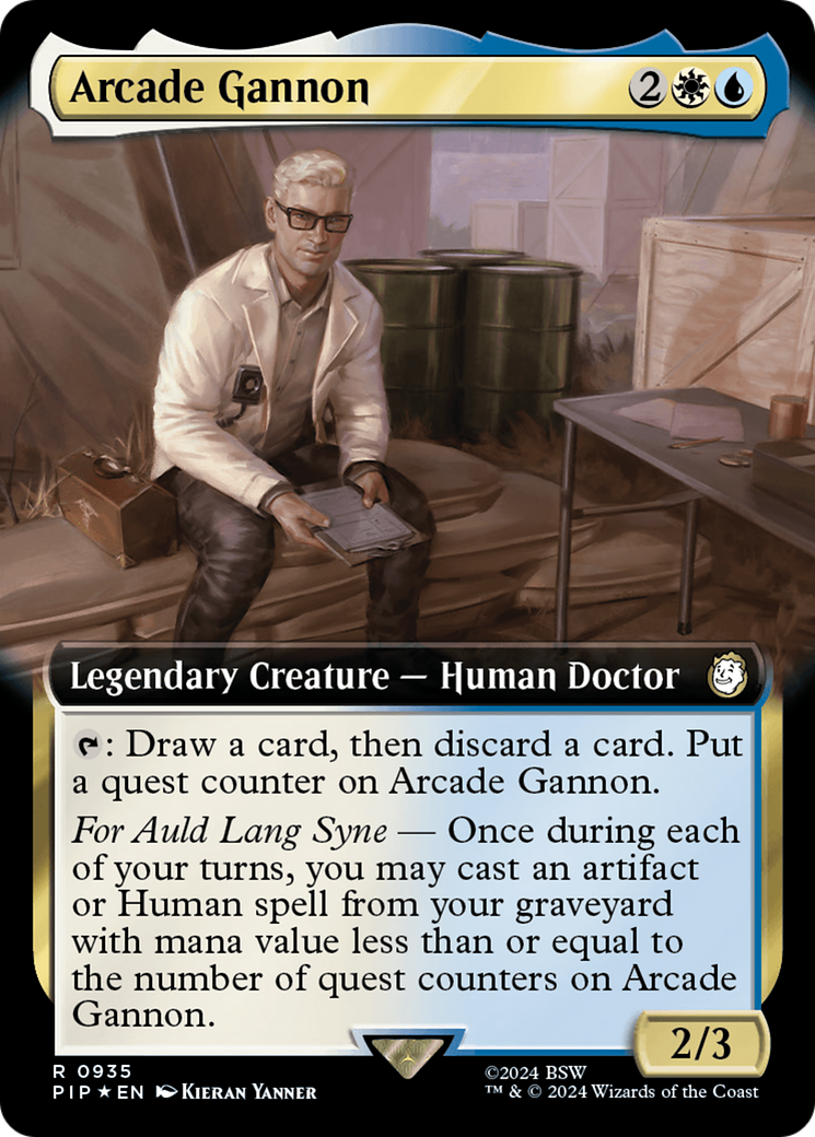 Arcade Gannon (Extended Art) (Surge Foil) [Fallout] | Good Games Adelaide SA