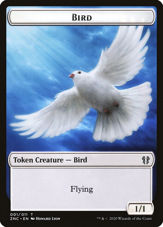 Bird // Kor Ally Double-sided Token [Zendikar Rising Commander Tokens] | Good Games Adelaide SA