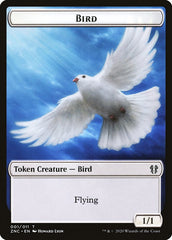 Bird // Kor Ally Double-sided Token [Zendikar Rising Commander Tokens] | Good Games Adelaide SA
