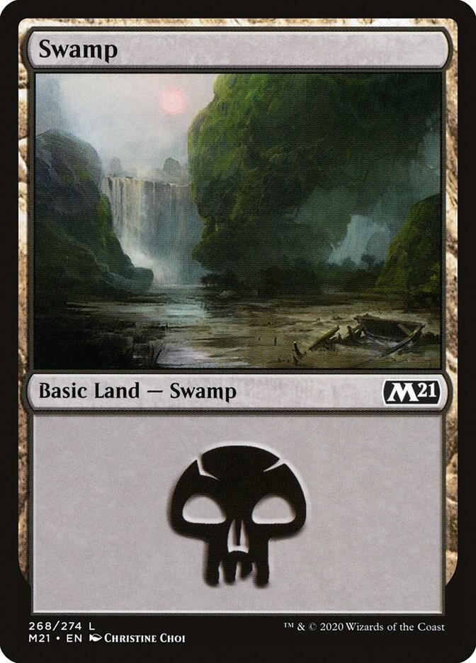 Swamp 268 (Core Set 2021)  - Foil | Good Games Adelaide SA