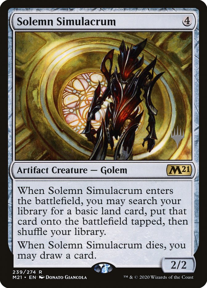 Solemn Simulacrum (Promo Pack) [Core Set 2021 Promos] | Good Games Adelaide SA