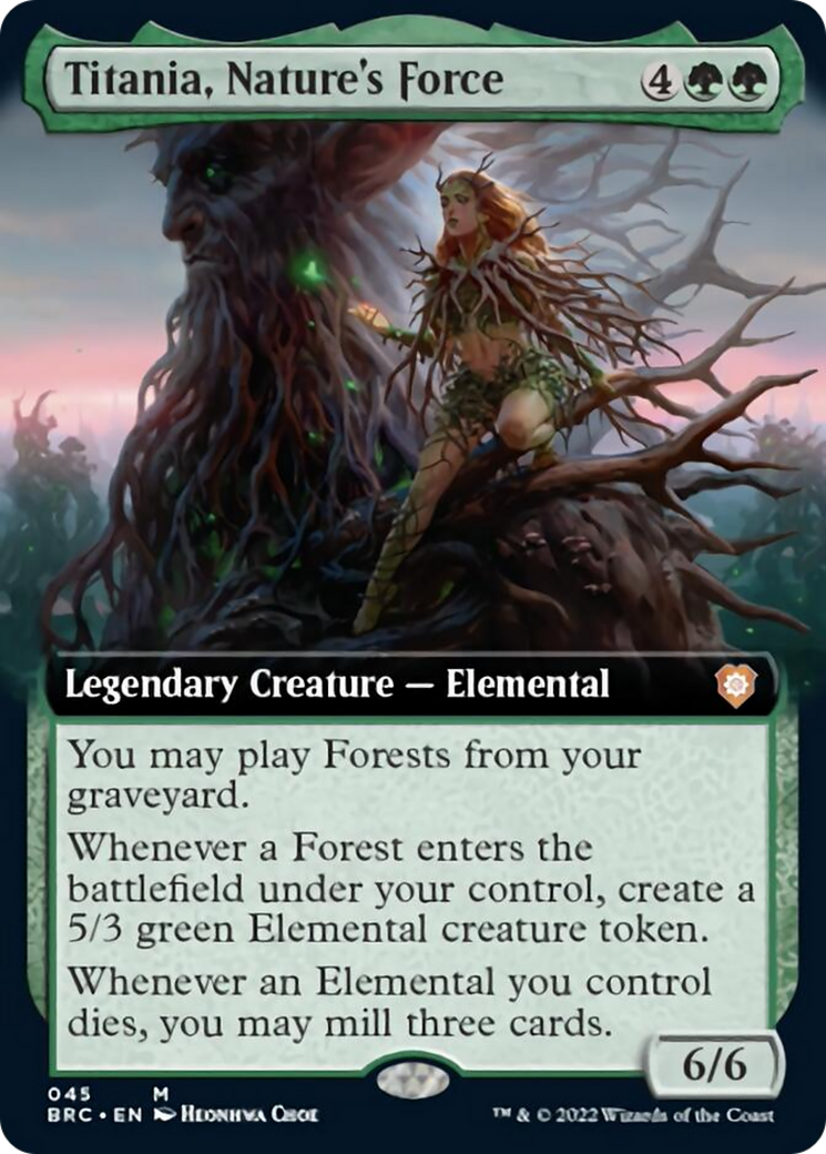 Titania, Nature's Force (Extended Art) [The Brothers' War Commander] | Good Games Adelaide SA
