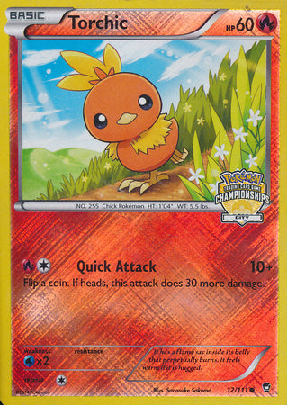 Torchic (12/111) (City Championship Promo) [XY: Furious Fists] | Good Games Adelaide SA