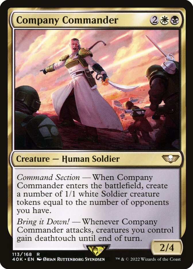 Company Commander 113 (Universes Beyond: Warhammer 40,000)  | Good Games Adelaide SA