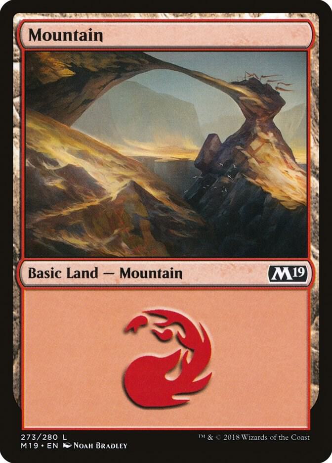 Mountain 273 (Core Set 2019)  - Foil | Good Games Adelaide SA