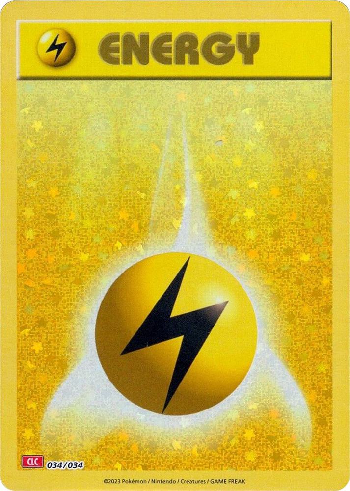 Basic Lightning Energy 034/034 (Trading Card Game Classic)  - Holofoil | Good Games Adelaide SA