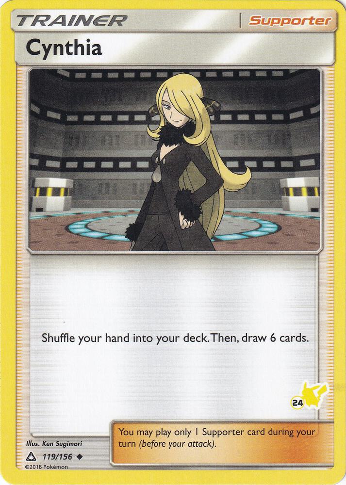 Cynthia 119 156 24 Pikachu Stamped 119/156 (Battle Academy)  | Good Games Adelaide SA