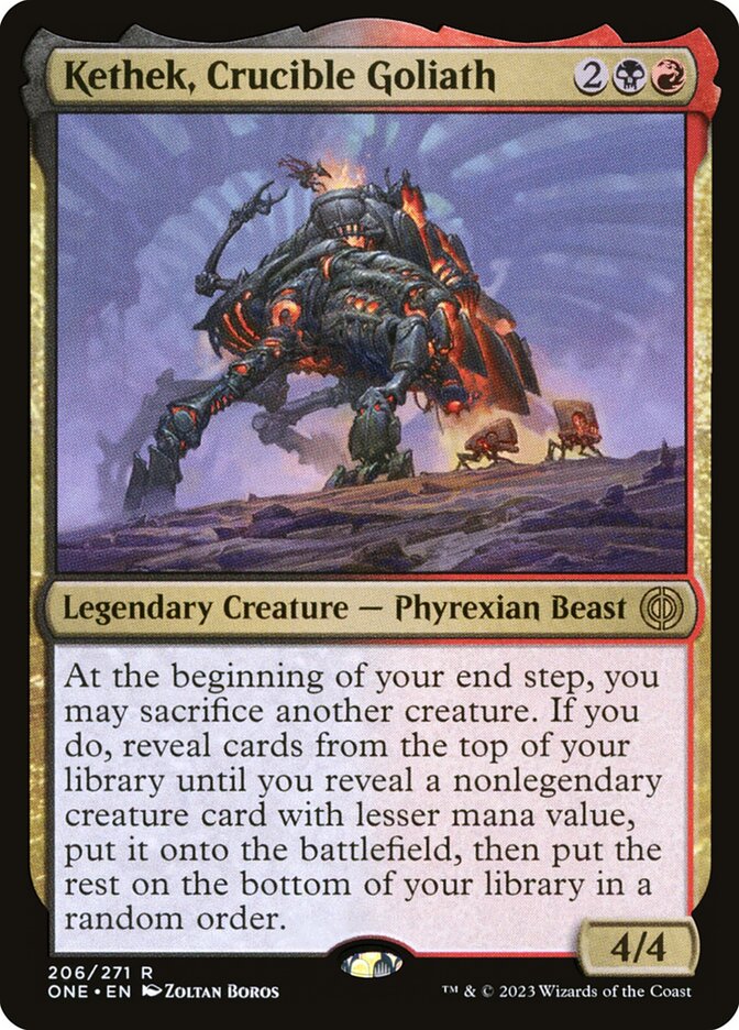Kethek, Crucible Goliath 206 (Phyrexia: All Will Be One)  - Foil | Good Games Adelaide SA