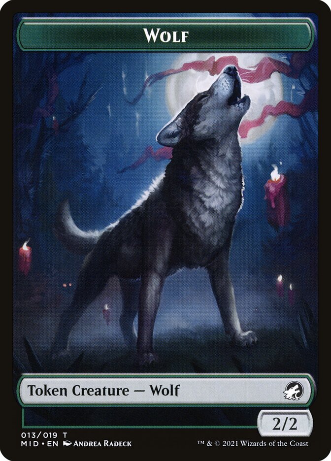Wolf (013) // Treasure (015) Double-sided Token [Challenger Decks 2022 Tokens] | Good Games Adelaide SA