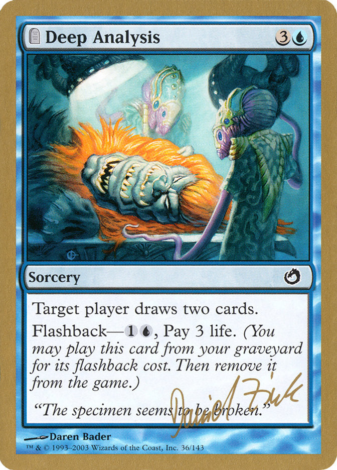 Deep Analysis (Daniel Zink) [World Championship Decks 2003] | Good Games Adelaide SA
