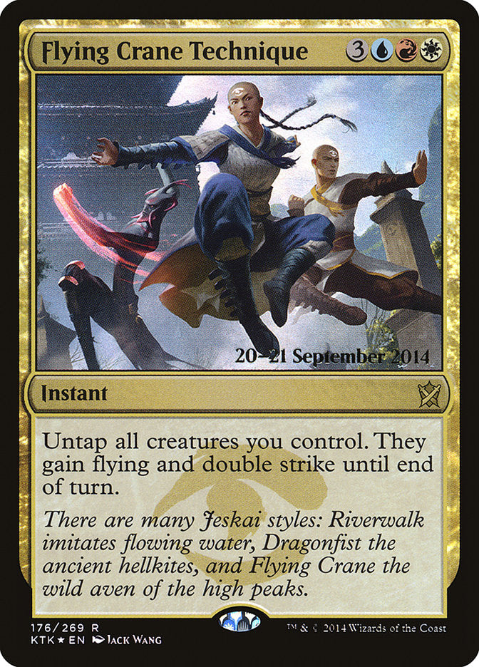 Flying Crane Technique [Khans of Tarkir Promos] | Good Games Adelaide SA