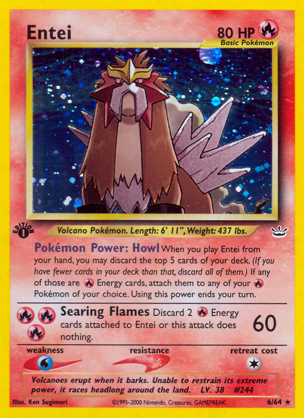 Entei (6/64) [Neo Revelation 1st Edition] | Good Games Adelaide SA