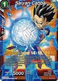 Saiyan Cabba (Origins 2019) (BT1-014) [Tournament Promotion Cards] | Good Games Adelaide SA