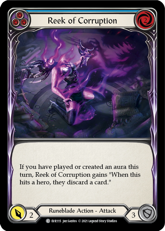 Reek of Corruption (Blue) [EVR115] (Everfest)  1st Edition Rainbow Foil | Good Games Adelaide SA