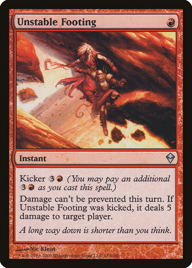 Unstable Footing [Zendikar] | Good Games Adelaide SA