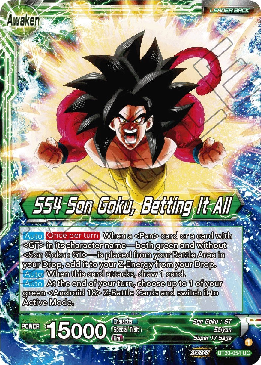 Son Goku // SS4 Son Goku, Betting It All (BT20-054) [Power Absorbed] | Good Games Adelaide SA