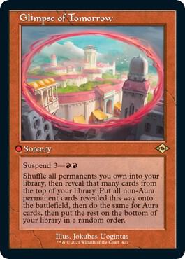 Glimpse of Tomorrow Retro Frame Foil Etched 407 (Modern Horizons 2)  - Foil | Good Games Adelaide SA