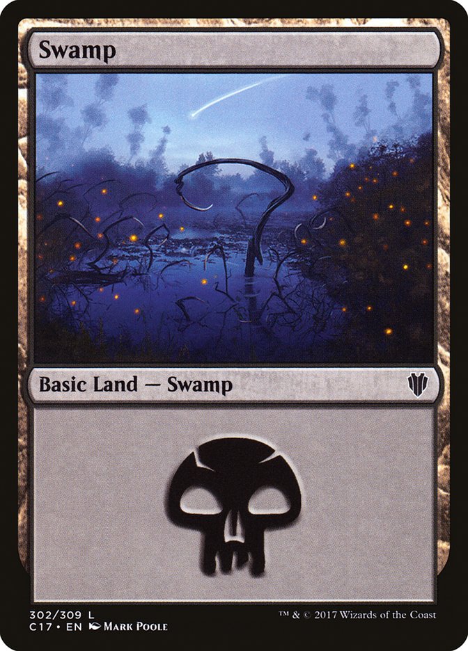 Swamp (302) [Commander 2017] | Good Games Adelaide SA