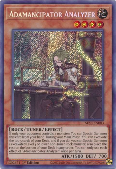 Adamancipator Analyzer [SESL-EN003] Secret Rare | Good Games Adelaide SA
