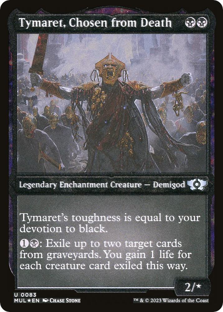 Tymaret Chosen from Death Foil Etched 83 (March of the Machine: Multiverse Legends)  - Foil | Good Games Adelaide SA