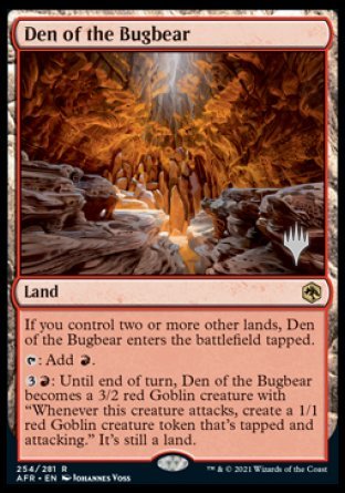 Den of the Bugbear (Promo Pack) [Dungeons & Dragons: Adventures in the Forgotten Realms Promos] | Good Games Adelaide SA