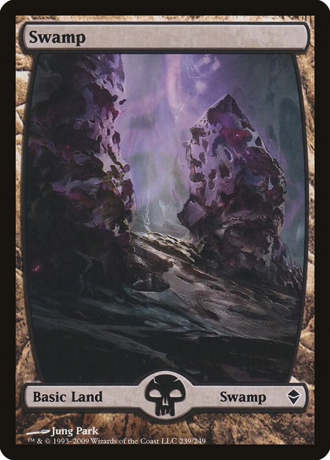Swamp 239 (Zendikar)  - Full Art | Good Games Adelaide SA