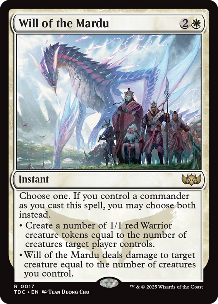 Will of the Mardu [Tarkir: Dragonstorm Commander] | Good Games Adelaide SA