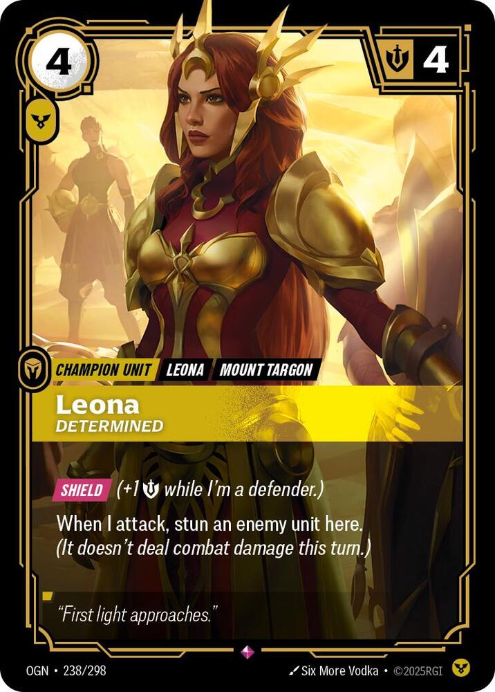 Leona - Determined 238/298 (Origins)  - Foil | Good Games Adelaide SA
