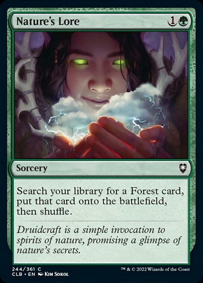 Nature's Lore [Commander Legends: Battle for Baldur's Gate] | Good Games Adelaide SA