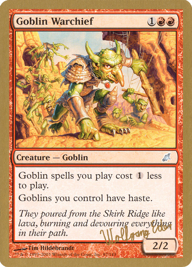 Goblin Warchief (Wolfgang Eder) [World Championship Decks 2003] | Good Games Adelaide SA