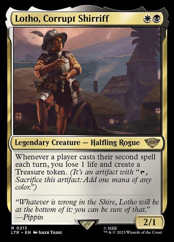 Lotho, Corrupt Shirriff 213 (Universes Beyond: The Lord of the Rings: Tales of Middle-earth)  - Foil | Good Games Adelaide SA