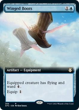 Winged Boots Extended Art 289 (Commander: Adventures in the Forgotten Realms)  | Good Games Adelaide SA