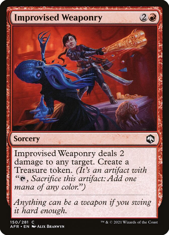 Improvised Weaponry 150 (Adventures in the Forgotten Realms)  - Foil | Good Games Adelaide SA