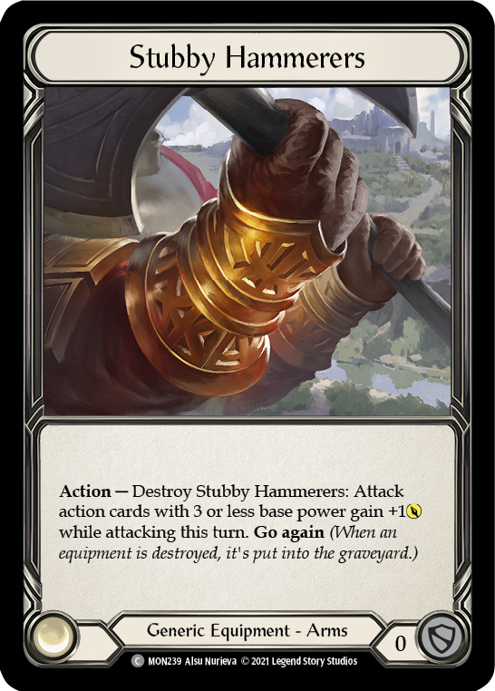 Stubby Hammerers [MON239-CF] 1st Edition Cold Foil | Good Games Adelaide SA