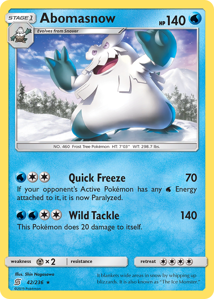 Abomasnow (42/236) [Sun & Moon: Unified Minds] | Good Games Adelaide SA