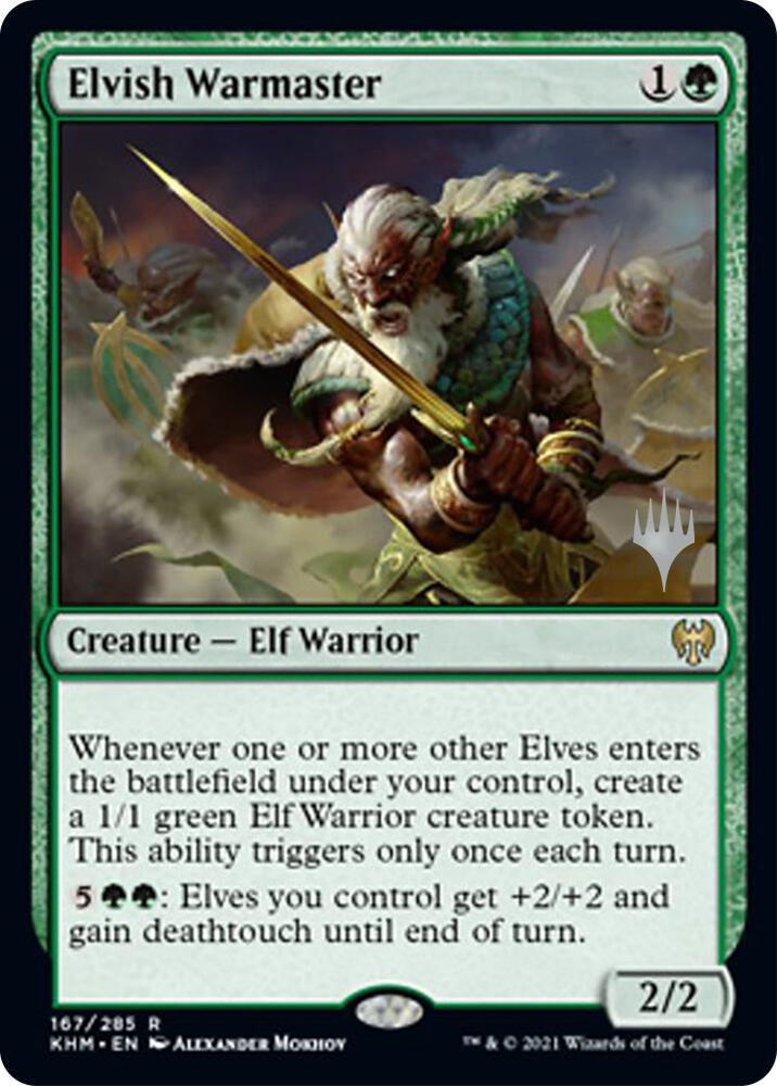 Elvish Warmaster 167 (Promo Pack: Kaldheim)  - Foil | Good Games Adelaide SA